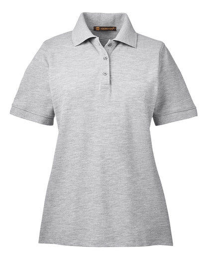 Harriton Ladies' Easy Blend™ Polo M265W #color_Grey Heather