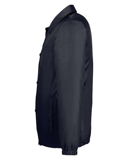 Team 365 Adult Zone Protect Coaches Jacket TT75 #color_Black