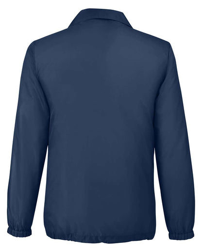Team 365 Adult Zone Protect Coaches Jacket TT75 #color_Sport Dark Navy