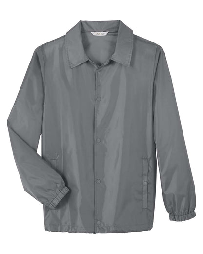 Team 365 Adult Zone Protect Coaches Jacket TT75 #color_Sport Graphite