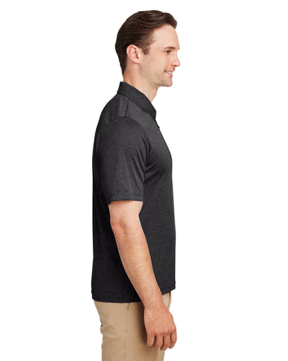 Team 365 Men's Zone Sonic Heather Performance Polo TT51H #color_BLACK HEATHER