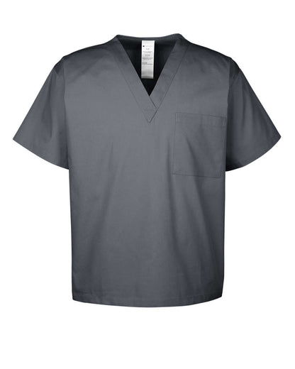 Harriton Adult Restore Scrub Top M897 #color_Dark Charcoal