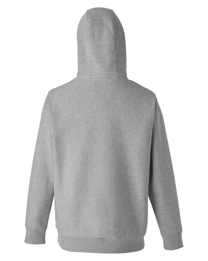 Team 365 Unisex Zone HydroSport™ Heavyweight Quarter-Zip Hooded Sweatshirt TT97 #color_Athletic Heather