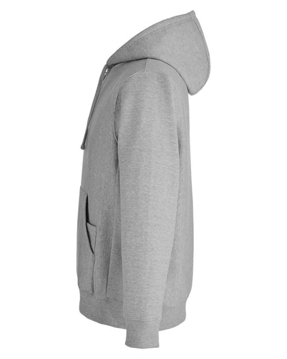 Team 365 Unisex Zone HydroSport™ Heavyweight Quarter-Zip Hooded Sweatshirt TT97 #color_Athletic Heather
