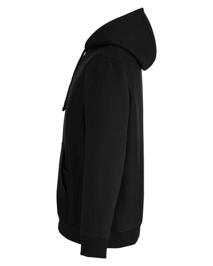 Team 365 Unisex Zone HydroSport™ Heavyweight Quarter-Zip Hooded Sweatshirt TT97 #color_Black