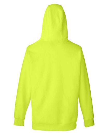 Team 365 Unisex Zone HydroSport™ Heavyweight Quarter-Zip Hooded Sweatshirt TT97 #color_Safety Yellow