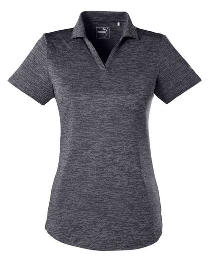 Puma Golf Ladies' Icon Heather Polo 596802 #color_Puma Black