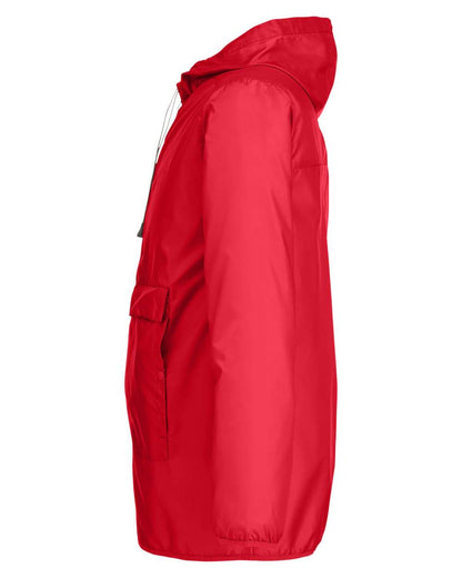 Team 365 Adult Zone Protect Packable Anorak Jacket TT77 #color_Sport Red