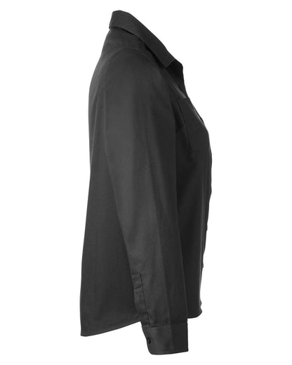 Harriton Ladies' Advantage IL Long-Sleeve Workshirt M585LW #color_Dark Charcoal