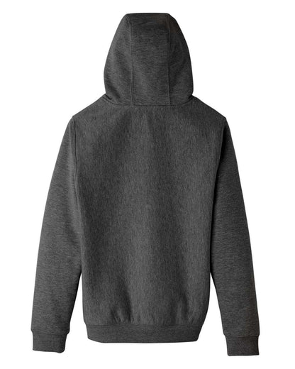 Team 365 Youth Zone HydroSport™ Heavyweight Pullover Hooded Sweatshirt TT96Y #color_Dark Grey Heather