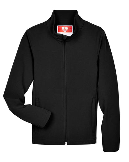 Team 365 Youth Leader Soft Shell Jacket TT80Y #color_Black