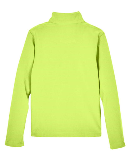Team 365 Youth Leader Soft Shell Jacket TT80Y #color_Safety Yellow