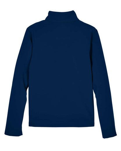 Team 365 Youth Leader Soft Shell Jacket TT80Y #color_Sport Dark Navy