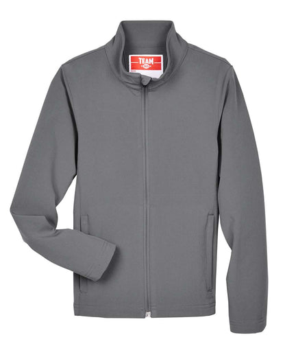 Team 365 Youth Leader Soft Shell Jacket TT80Y #color_Sport Graphite