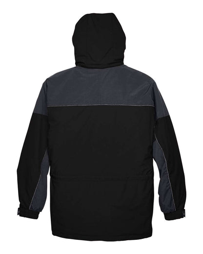 North End Adult 3-in-1 Two-Tone Parka 88006 #color_Black