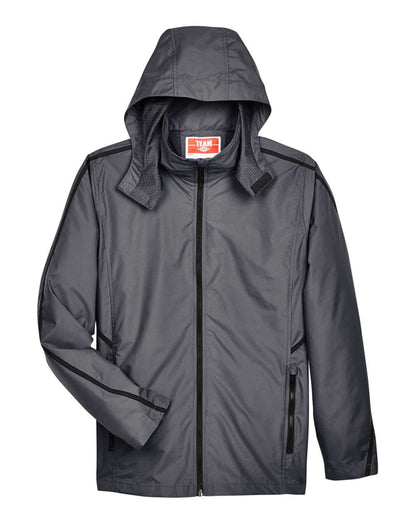 Team 365 Adult Conquest Jacket with Mesh Lining TT70 #color_Sport Graphite
