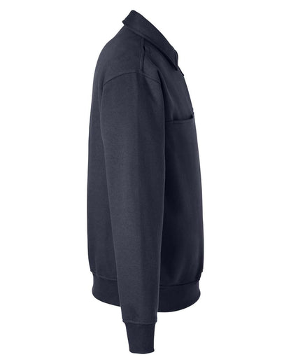 Harriton Men's ClimaBloc™ Heavyweight Tactical Quarter-Zip M712 #color_Dark Navy
