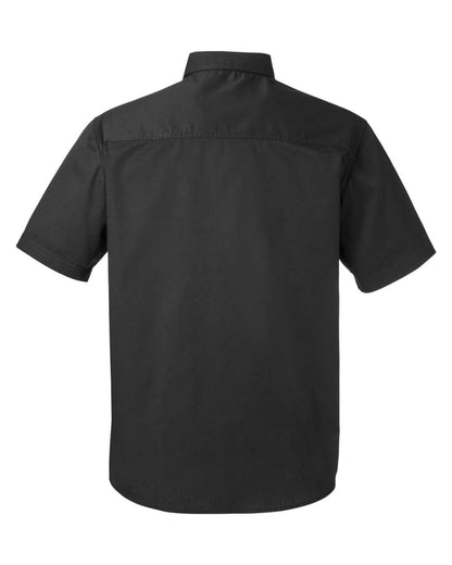 Harriton Men's Advantage IL Short-Sleeve Work Shirt M585 #color_Black