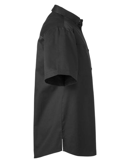 Harriton Men's Advantage IL Short-Sleeve Work Shirt M585 #color_Black