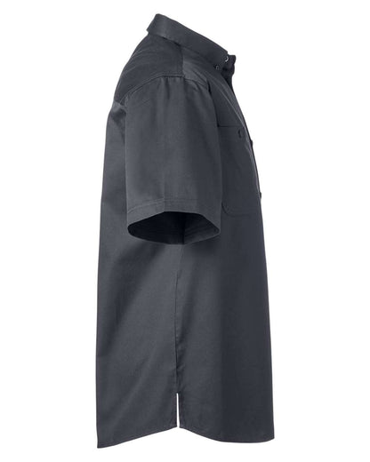 Harriton Men's Advantage IL Short-Sleeve Work Shirt M585 #color_Dark Charcoal
