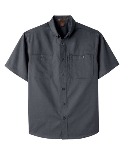Harriton Men's Advantage IL Short-Sleeve Work Shirt M585 #color_Dark Charcoal
