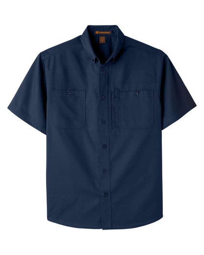 Harriton Men's Advantage IL Short-Sleeve Work Shirt M585 #color_Dark Navy