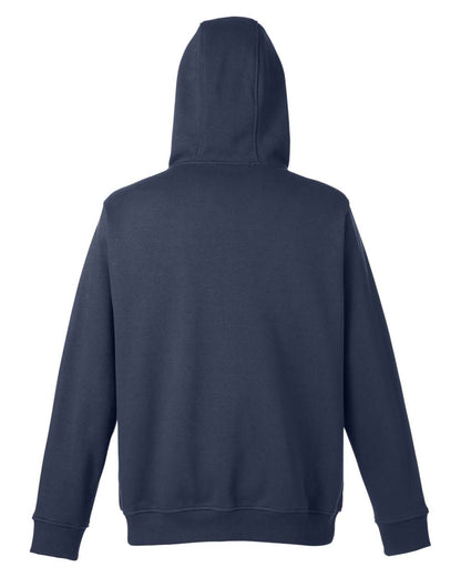 Harriton Men's Tall ClimaBloc™ Lined Heavyweight Hooded Sweatshirt M711T #color_Dark Navy