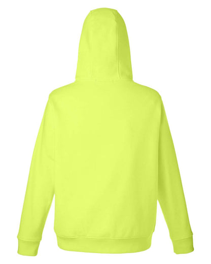 Harriton Men's Tall ClimaBloc™ Lined Heavyweight Hooded Sweatshirt M711T #color_Safety Yellow