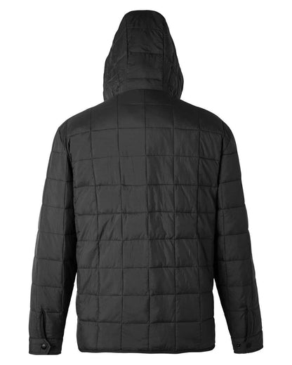 North End Unisex Aura Packable Anorak NE722 #color_Black