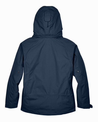 North End Ladies' Caprice 3-in-1 Jacket with Soft Shell Liner 78178 #color_Classic Navy