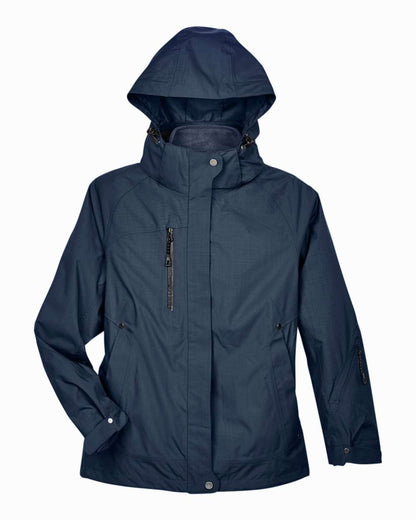 North End Ladies' Caprice 3-in-1 Jacket with Soft Shell Liner 78178 #color_Classic Navy