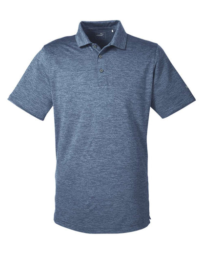 Puma Golf Men's Icon Heather Polo 596801 #color_Peacoat