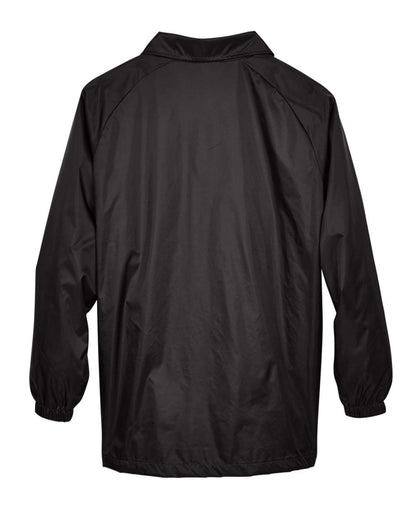 Harriton Adult Nylon Staff Jacket M775 #color_Black