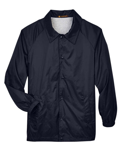 Harriton Adult Nylon Staff Jacket M775 #color_Navy