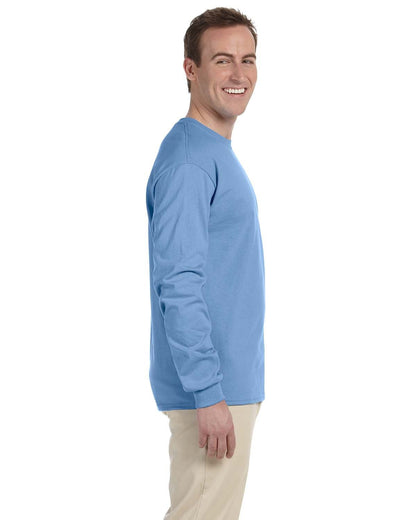 Gildan Adult Ultra Cotton® Long-Sleeve T-Shirt G240 #color_CAROLINA BLUE