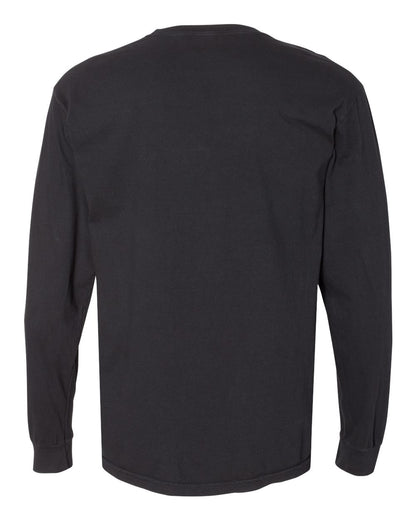 Comfort Colors Garment-Dyed Heavyweight Long Sleeve T-Shirt 6014 #color_Black