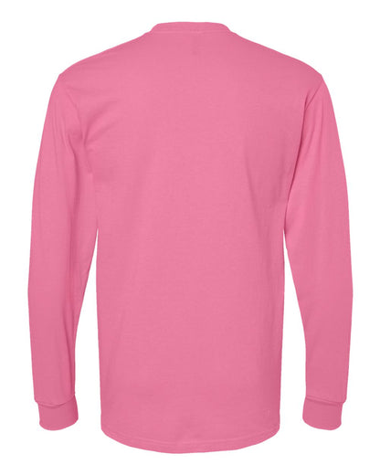 M&O Gold Soft Touch Long Sleeve T-Shirt 4820 #color_Azalea