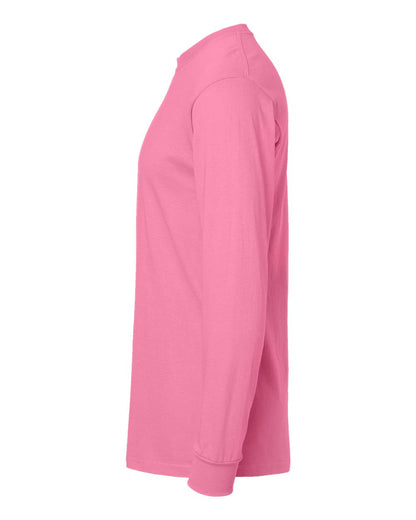 M&O Gold Soft Touch Long Sleeve T-Shirt 4820 #color_Azalea