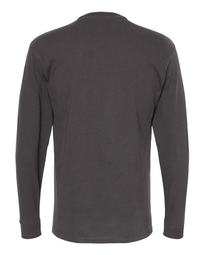 M&O Gold Soft Touch Long Sleeve T-Shirt 4820 #color_Charcoal