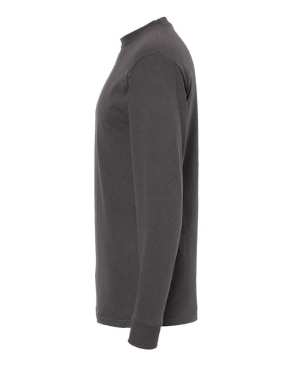 M&O Gold Soft Touch Long Sleeve T-Shirt 4820 #color_Charcoal