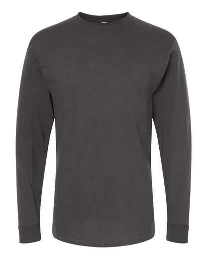 M&O Gold Soft Touch Long Sleeve T-Shirt 4820 #color_Charcoal