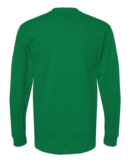 M&O Gold Soft Touch Long Sleeve T-Shirt 4820 #color_Fine Kelly Green