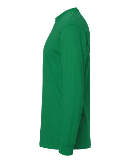 M&O Gold Soft Touch Long Sleeve T-Shirt 4820 #color_Fine Kelly Green