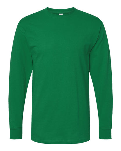 M&O Gold Soft Touch Long Sleeve T-Shirt 4820 #color_Fine Kelly Green