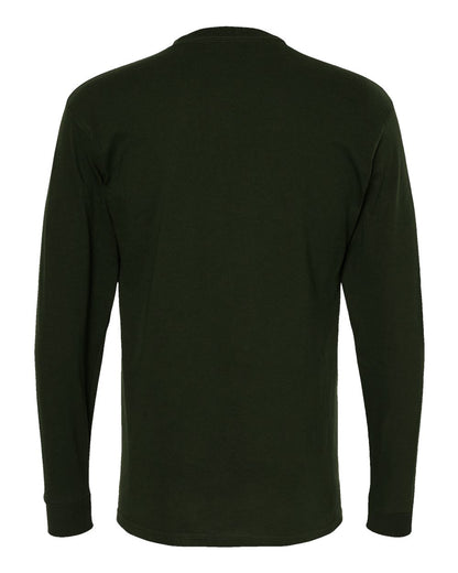 M&O Gold Soft Touch Long Sleeve T-Shirt 4820 #color_Forest Green