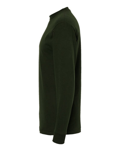 M&O Gold Soft Touch Long Sleeve T-Shirt 4820 #color_Forest Green