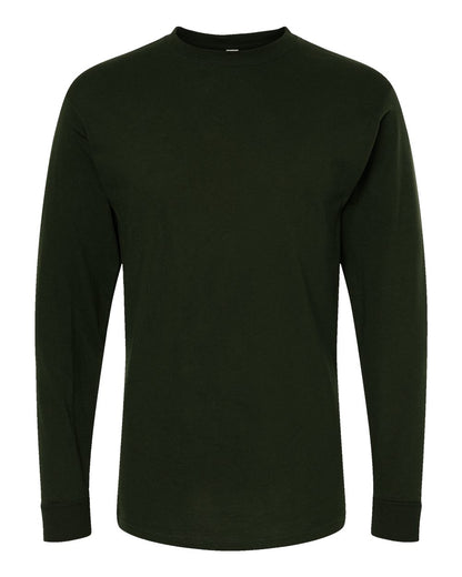 M&O Gold Soft Touch Long Sleeve T-Shirt 4820 #color_Forest Green