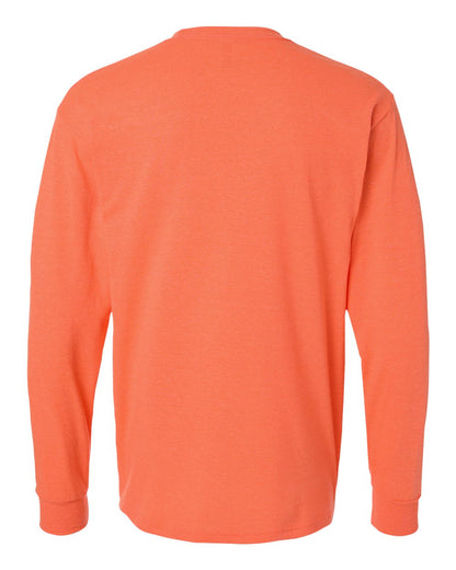 M&O Gold Soft Touch Long Sleeve T-Shirt 4820 #color_Heather Coral
