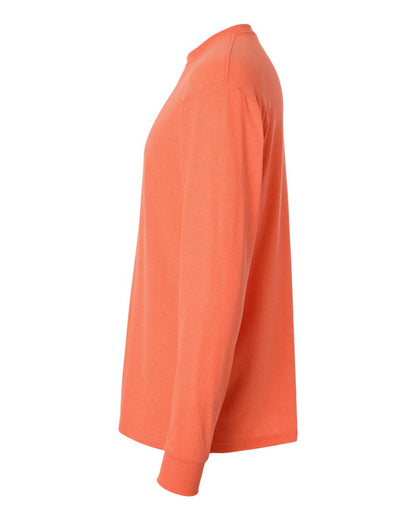 M&O Gold Soft Touch Long Sleeve T-Shirt 4820 #color_Heather Coral