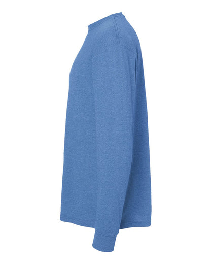 M&O Gold Soft Touch Long Sleeve T-Shirt 4820 #color_Heather Royal